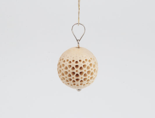 Carved Mammoth Ivory Pendant