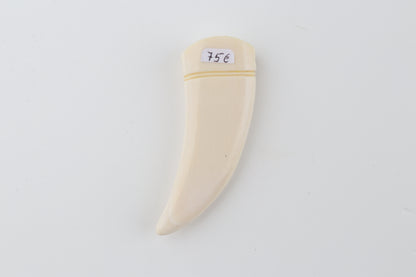 Carved mammoth ivory pendant