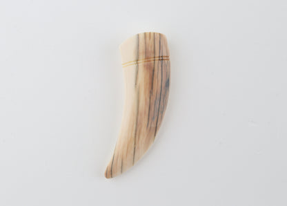 Carved mammoth ivory pendant