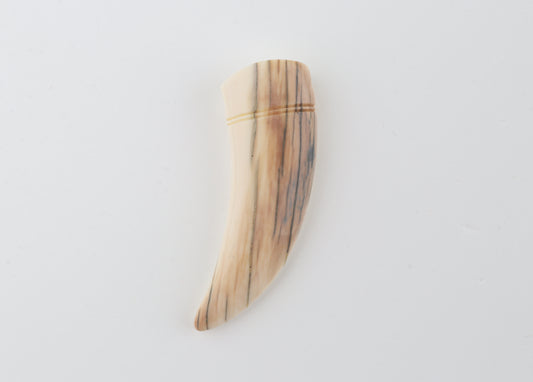 Carved mammoth ivory pendant
