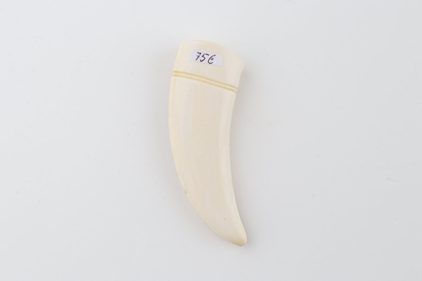 Carved mammoth ivory pendant