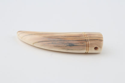 Carved mammoth ivory pendant