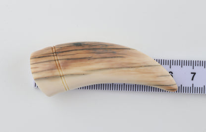 Carved mammoth ivory pendant