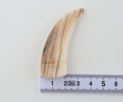 Carved mammoth ivory pendant