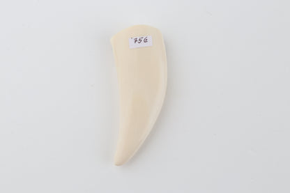 Carved mammoth ivory pendant
