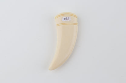 Carved mammoth ivory pendant