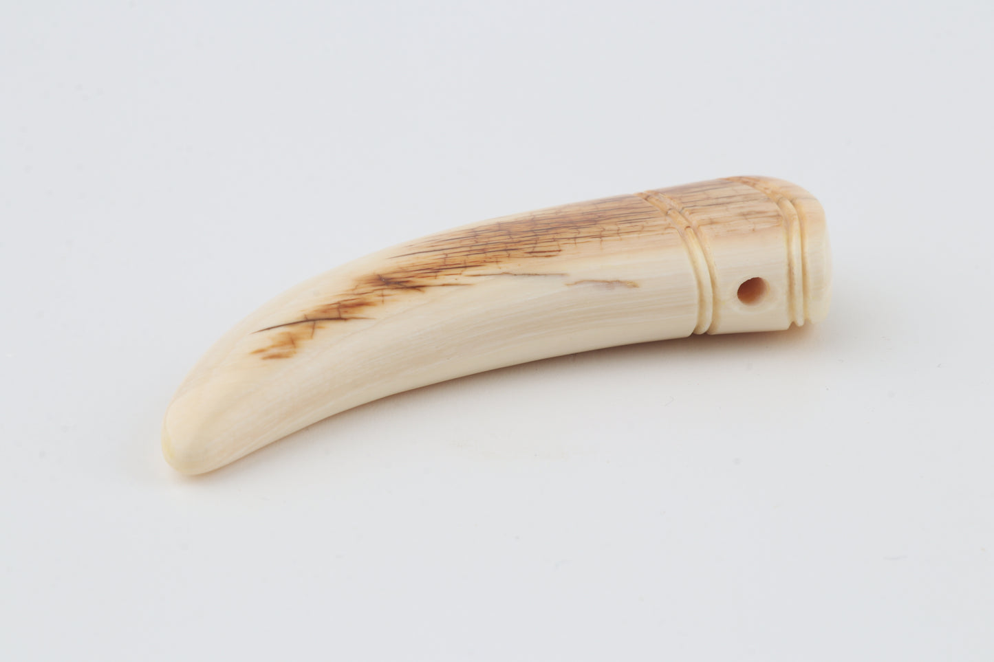 Carved mammoth ivory pendant
