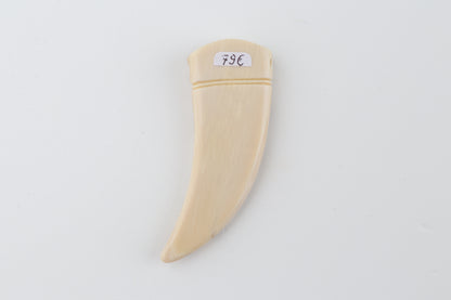 Carved mammoth ivory pendant