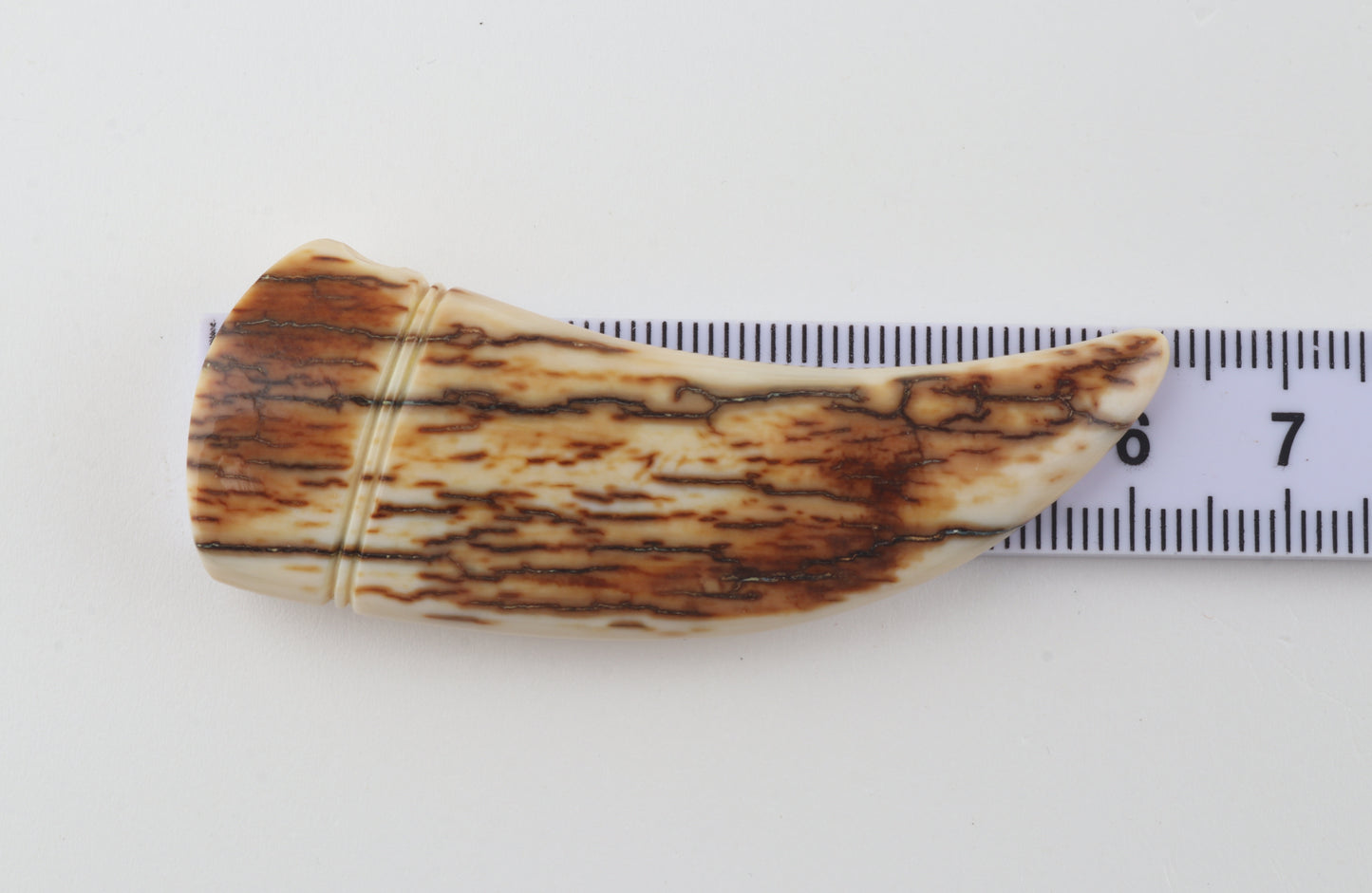 Carved mammoth ivory pendant