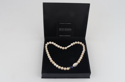 Mammoth Ivory & Lapis Lazuli Necklace