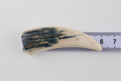 Carved mammoth ivory pendant