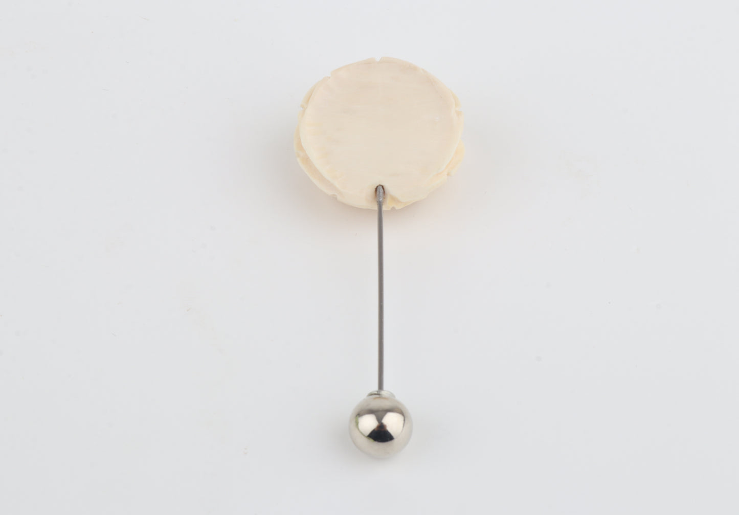 Mammoth Ivory Rose Brooch