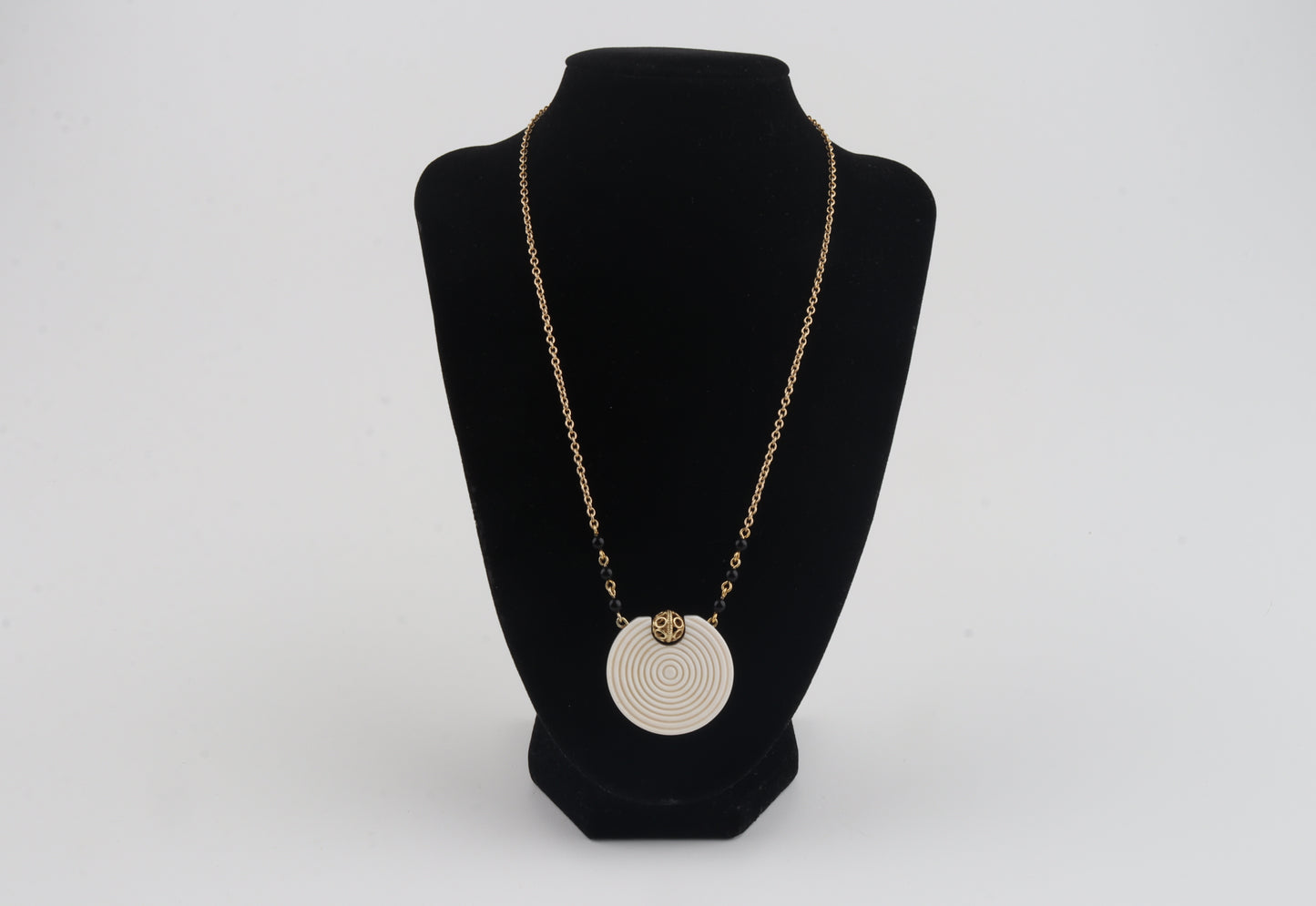 Mammoth Ivory Spiral Pendant Necklace