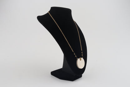 Mammoth Ivory Spiral Pendant Necklace