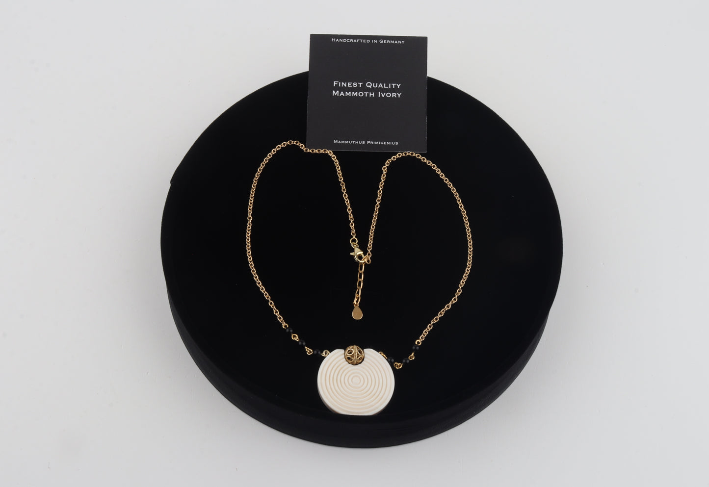 Mammoth Ivory Spiral Pendant Necklace