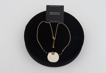 Mammoth Ivory Spiral Pendant Necklace