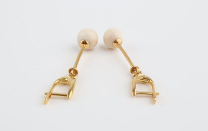Gold-plated Drop Earrings