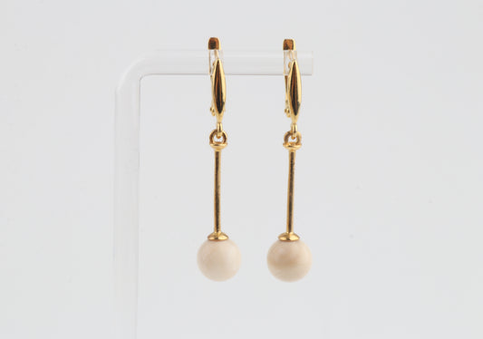 Gold-plated Drop Earrings