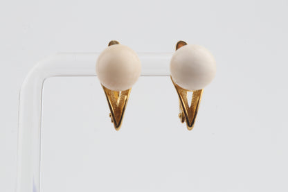 Mammoth Ivory Cone-Set Earrings