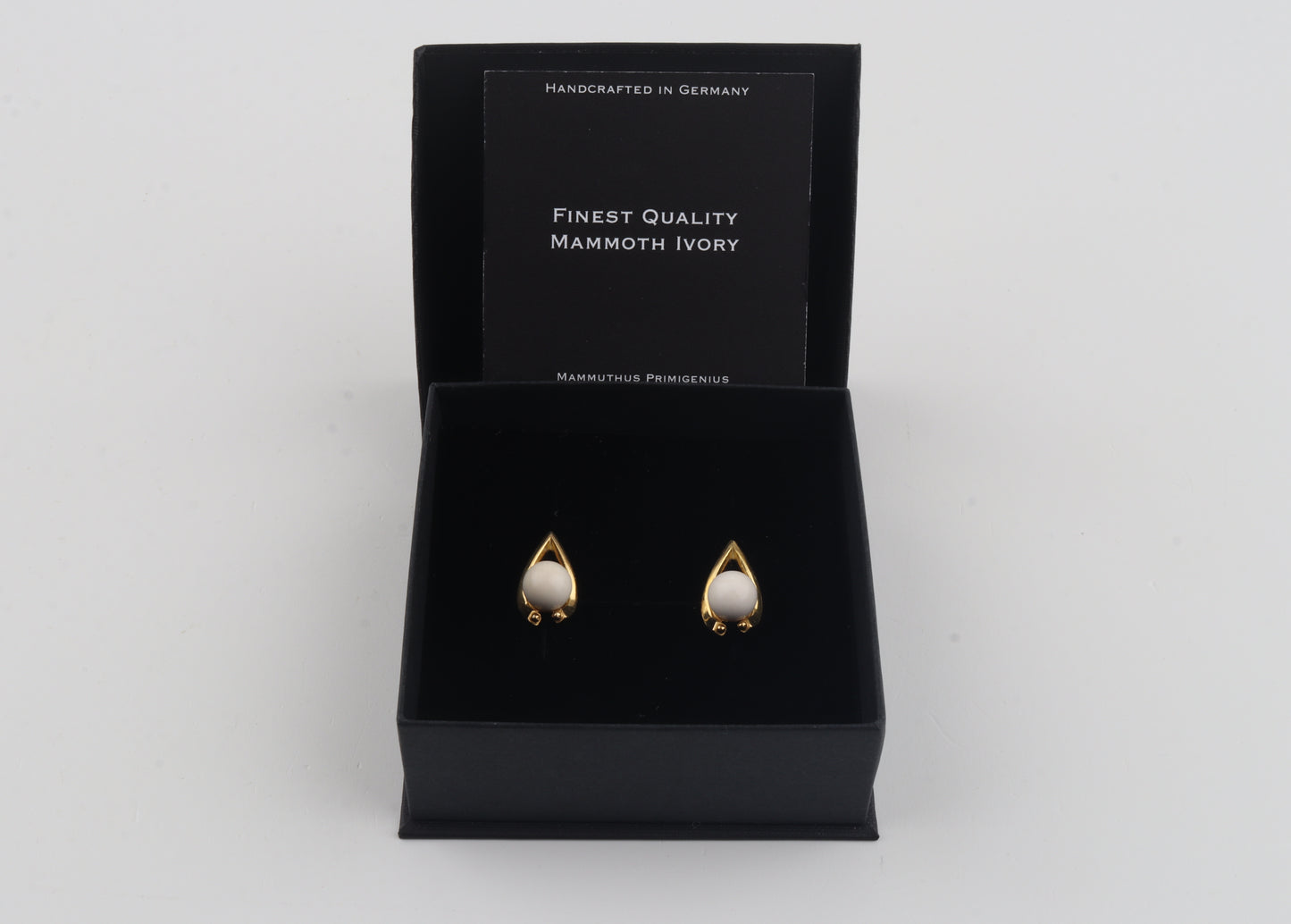 Mammoth Ivory Teadrop Earrings