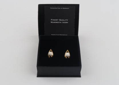 Mammoth Ivory Teadrop Earrings