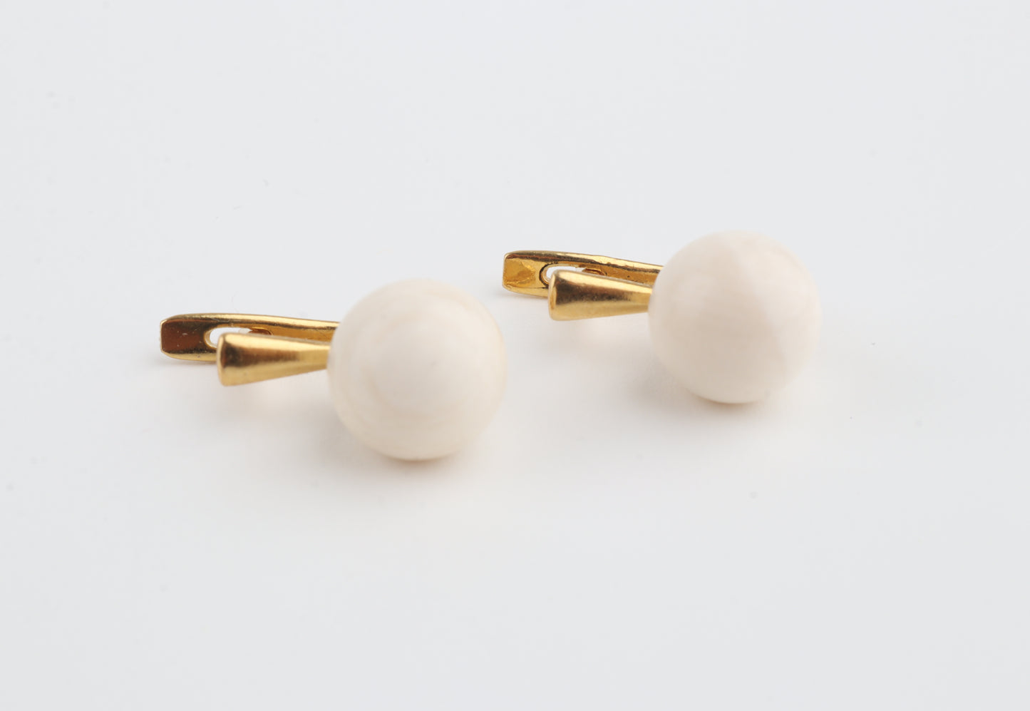 Minimalist Mammoth Ivory Earrings