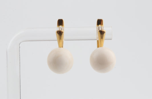 Minimalist Mammoth Ivory Earrings