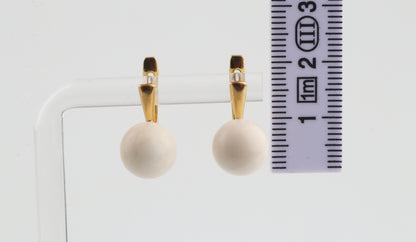 Minimalist Mammoth Ivory Earrings