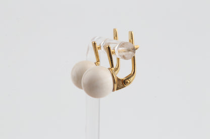 Minimalist Mammoth Ivory Earrings