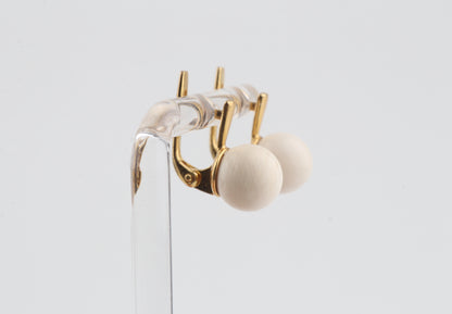 Minimalist Mammoth Ivory Earrings