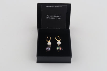 Baroque Mammoth Ivory Earrings