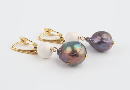 Baroque Mammoth Ivory Earrings