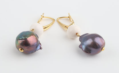 Baroque Mammoth Ivory Earrings