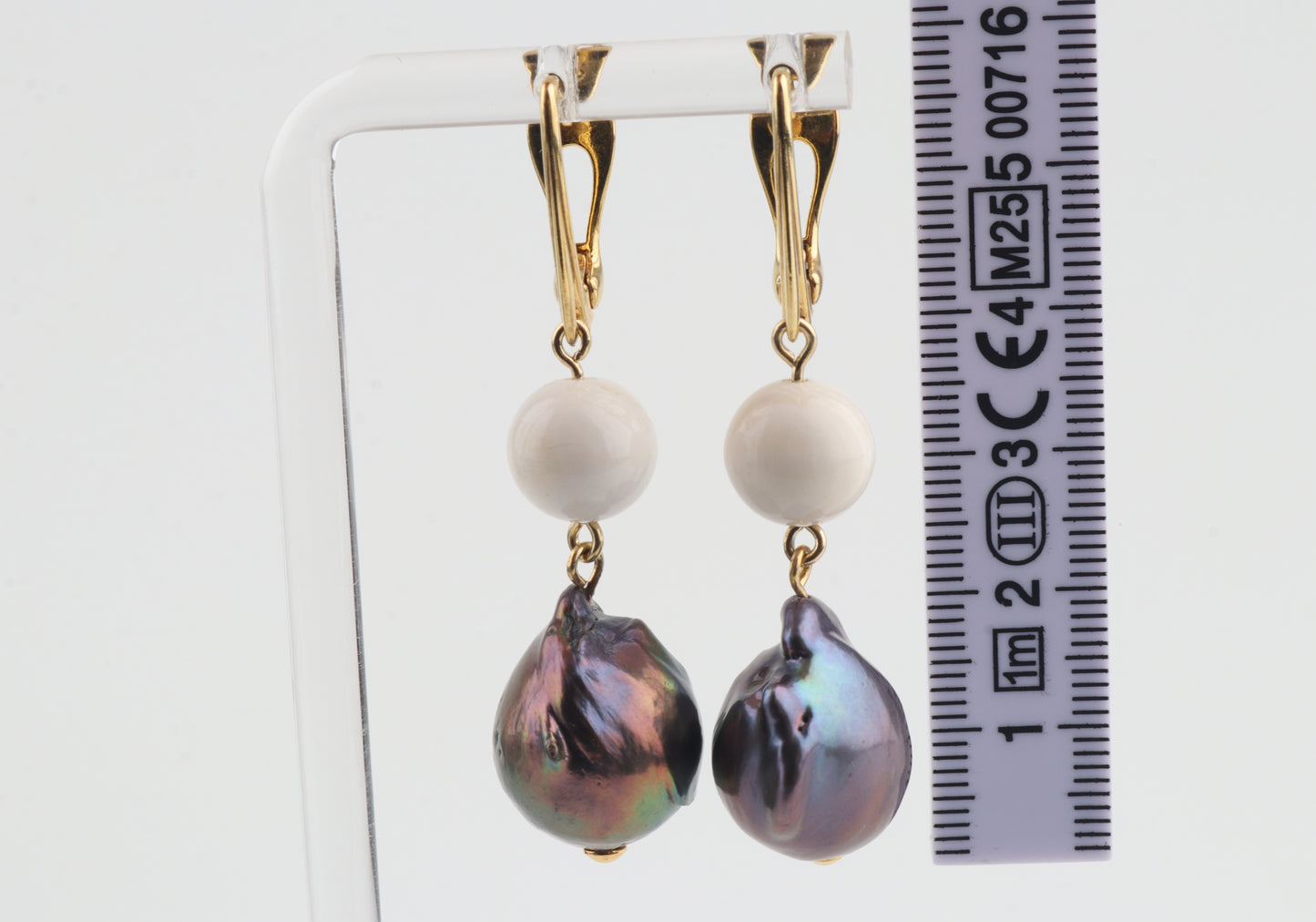 Baroque Mammoth Ivory Earrings