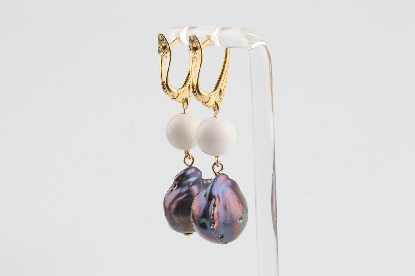 Baroque Mammoth Ivory Earrings