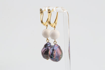 Baroque Mammoth Ivory Earrings