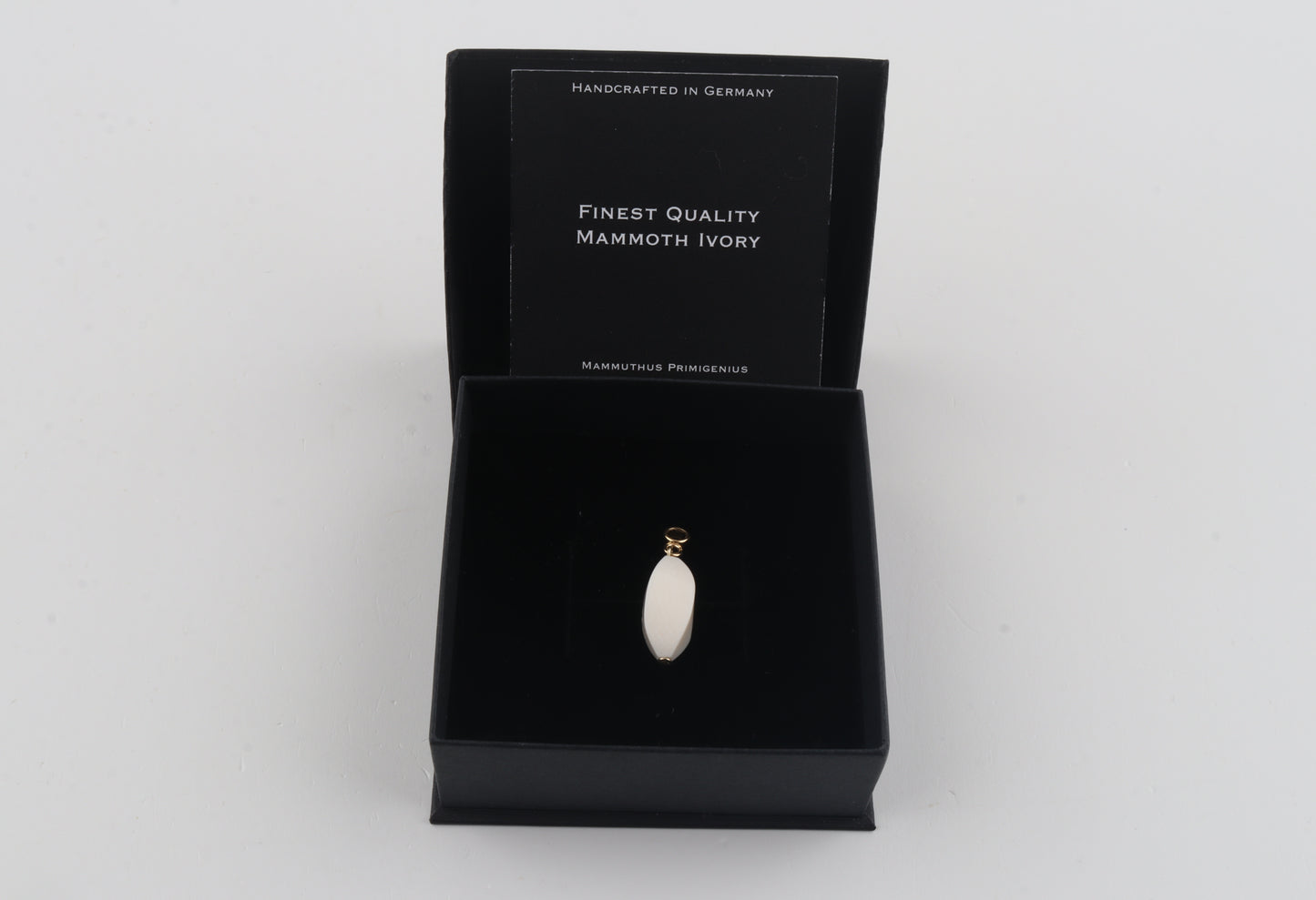 Geometric Oval Mammoth Ivory Pendant