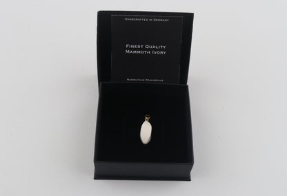 Geometric Oval Mammoth Ivory Pendant