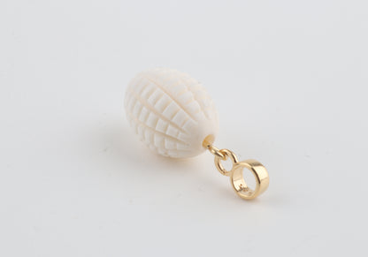 Textured Mammoth Ivory Pendant