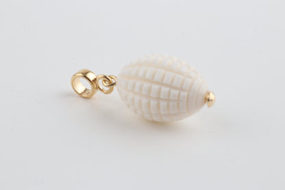 Textured Mammoth Ivory Pendant