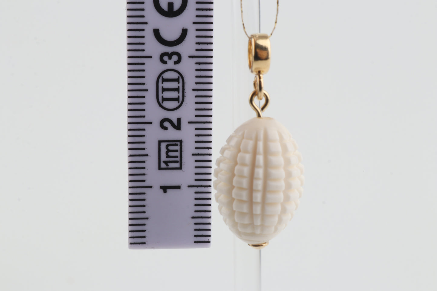 Textured Mammoth Ivory Pendant