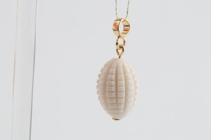 Textured Mammoth Ivory Pendant