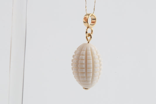 Textured Mammoth Ivory Pendant