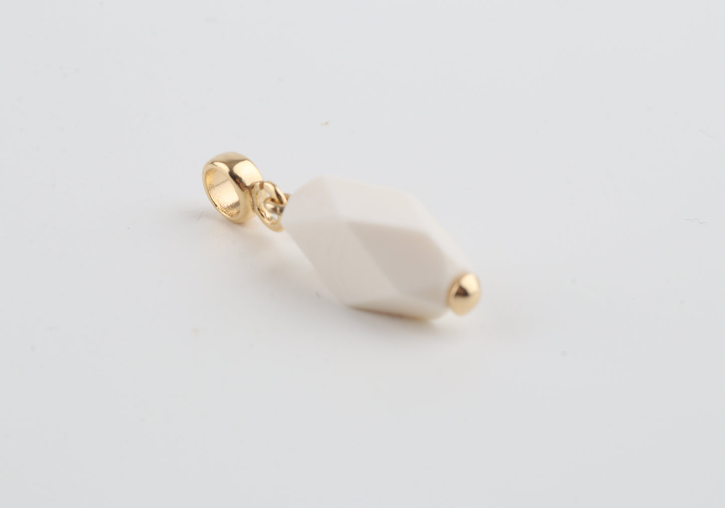 Mammoth Ivory Mini Faceted Pendant