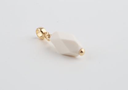 Mammoth Ivory Mini Faceted Pendant