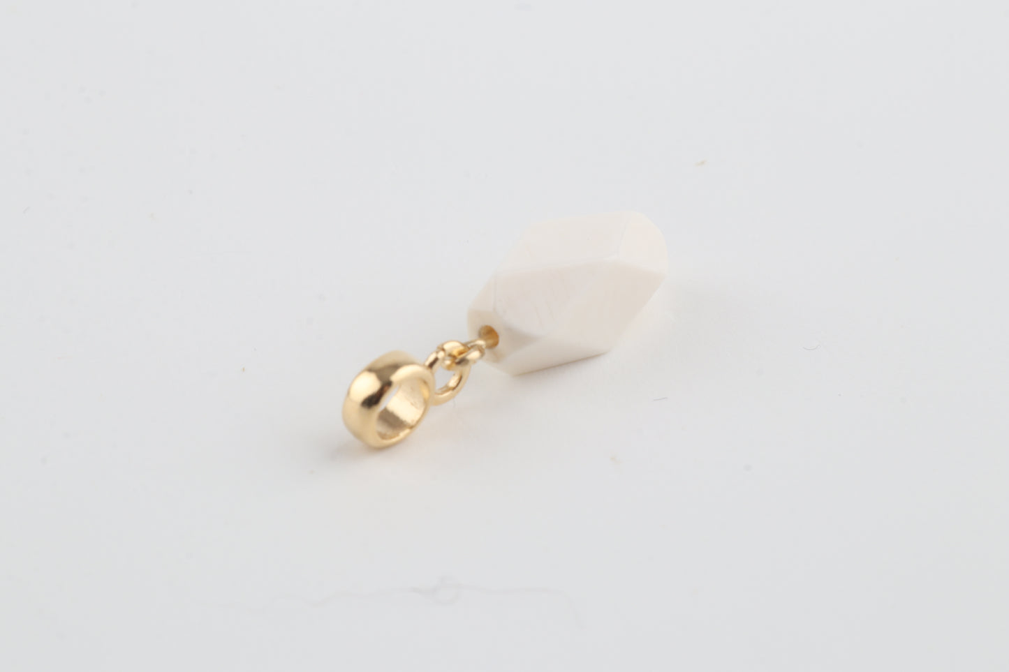 Mammoth Ivory Mini Faceted Pendant