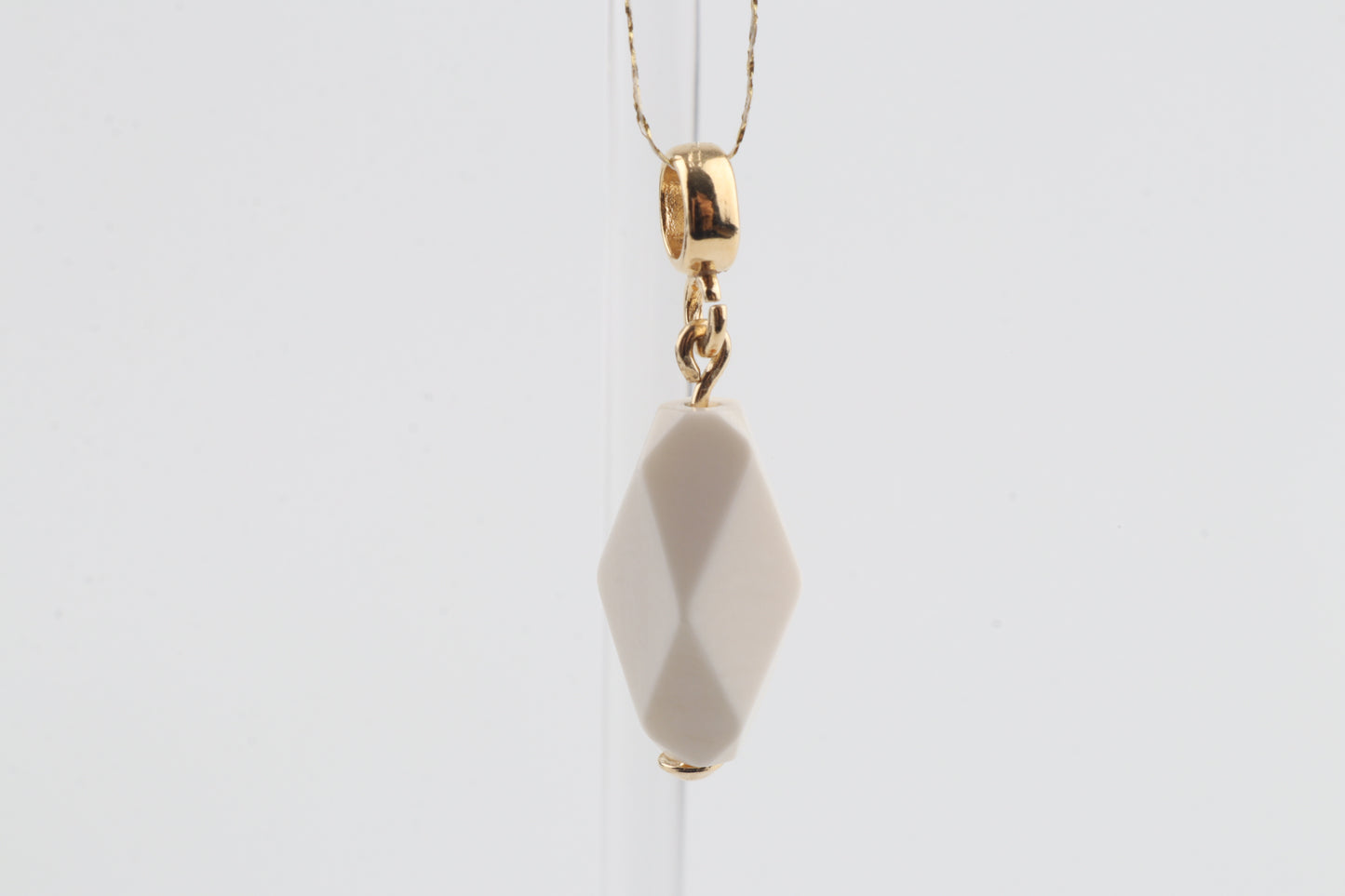 Mammoth Ivory Mini Faceted Pendant