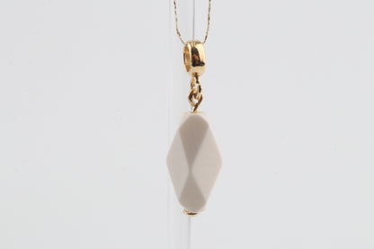 Mammoth Ivory Mini Faceted Pendant