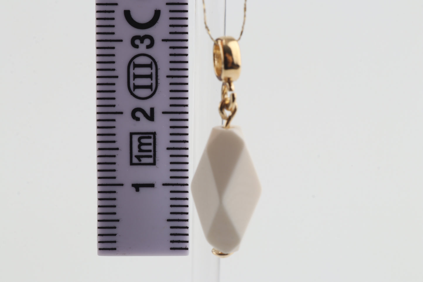 Mammoth Ivory Mini Faceted Pendant