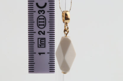 Mammoth Ivory Mini Faceted Pendant